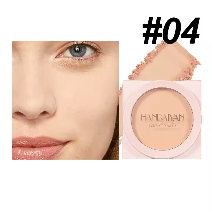 Pastel de Polvo de Maquillaje Fijante Impermeable, Resistente al Sudor, Doble Propósito Mate - 1