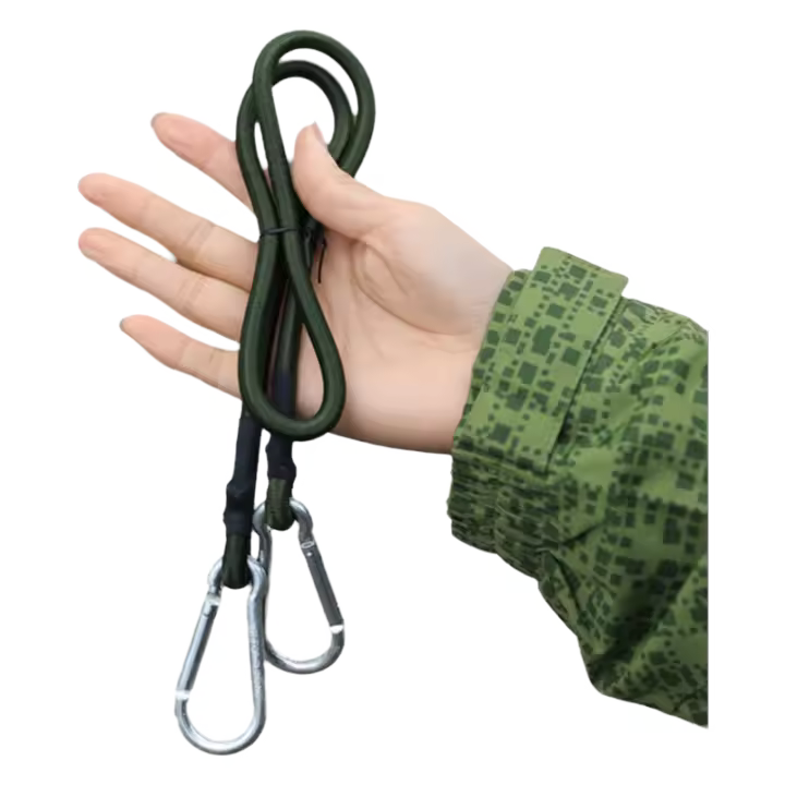 Cordón Elástico De Bungee De Gruesa 30-120cm Para Autoheberden Tiras De Cuerda Con Ganchos Para Kayak Ciclismo Equipaje Accesorios De Camping - 1
