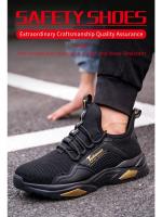 Zapatos de Trabajo para Hombres con Punta de Acero a Prueba de Golpes y Anti-perforación Transpirables Cómodos con Suela Suave Zapatos de Seguridad Protectoros para Hombres Hechos en China - details 1