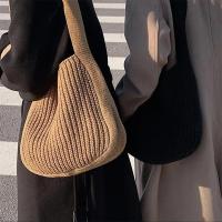 Bolsos de hombro Vintage para mujer, bolsos tejidos de gran capacidad, bolso escolar informal para mujer y niña, para compras de viernes - details 1