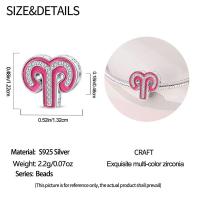 Dijes CláSicos Originales, Plata De Ley 100%, Con Las 12 Constelaciones De Aries Y Piscis, Aptos Para Pulseras De 3 Mm, JoyeríA Artesanal Para Mujer, Regalo De Fiesta De CumpleañOs - details 0