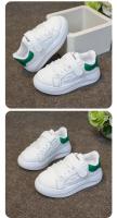 Zapatos blancos para niño y niña, zapatillas cómodas antideslizantes de suela gruesa suave, estilo coreano, Otoño, 2024 - details 5