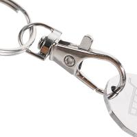 Llaves de Acero Inoxidable Pequeño Colgante de Moneda de Metal con Carrito de Compras 4 Pcs - details 7