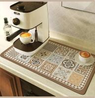 Almohadilla de drenaje para máquina de café, estera súper absorbente para secado de platos, almohadilla de drenaje para vajilla, alfombra de secado rápido, mantel individual para vajilla de cocina - details 11