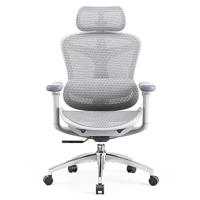 Silla de Escritorio Ergonómica Reclinable para Oficina con reposapiés, Silla para Computadora con Respaldo Alto y reposabrazos Ajustables, Malla cómoda y Ruedas Lisas (Negro) - details 3
