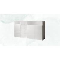 mueble de almacenaje color blanco para salon de diseño