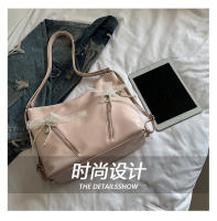 Bolso doble con lazo estilo Ballet para mujer, edición coreana, bolso de hombro individual de gran capacidad, primavera 2025 - details 5