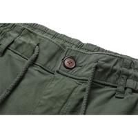 Pantalones Cargo de Algodón 100% Cintura Elástica, Múltiples Bolsillos, Estilo Táctico Militar para Hombres Moda de Verano - details 8
