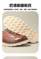 Nuevos zapatos de cuero para hombre, de cuero genuino de alta gama, zapatos de cuero vacuno puro con suela blanda - details 2