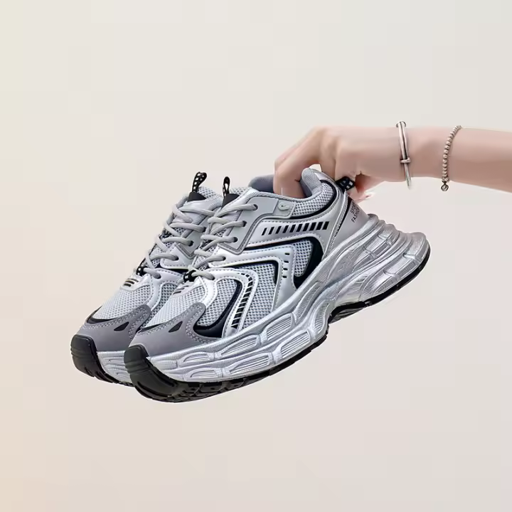 Zapatos de plataforma de estilo coreano Ins para papá, zapatillas para correr para estudiantes, primavera 2025, ocio, Bl02 - 1