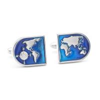 Gemelos con mapa del mundo para hombre IGame, hechos de material de latón de alta calidad, diseño de globo azul, regalo - details 6