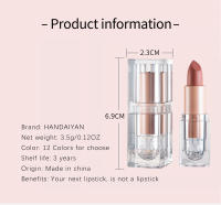 Labial Mate de Polvo de Frijol Nude 12 Colores, Descoloration No Fácil, Small Cube de Hielo, Herramienta de Cuidado de la Piel Facial - details 5