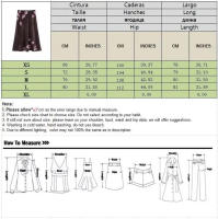- Falda midi nueva de otoño con textura estampada elegante estilo retro para mujer - details 0