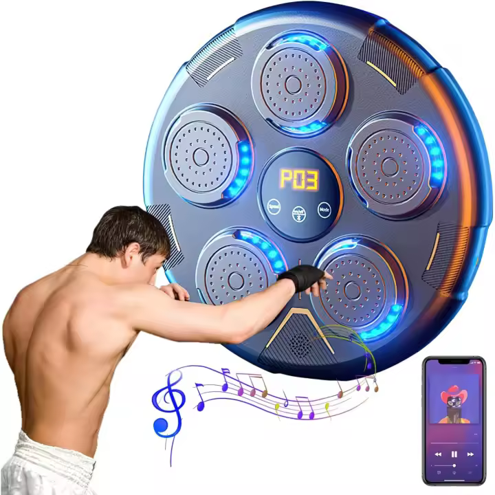 Máquina de Boxeo con Bluetooth, Equipo de Entrenamiento Ele, Música Electrónica, objetivo de pared - 1