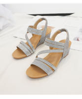 Sandalias de cuña para mujer, nuevas de verano, cómodas, de suela suave, Simia Roman, zapatos de plataforma impermeables, sandalias de una sola tira - details 11