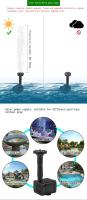 Bomba de Jardín Solar 6 Boquillas Ideal para Baños de Pollitos, Estanques, Jardines - details 0