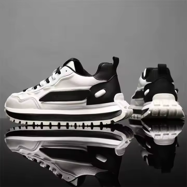 Zapatos deportivos informales antideslizantes, suaves, transpirables, con suela gruesa, cómodos y resistentes al desgaste para hombre - 1
