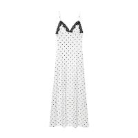 Vestido sin mangas con cuello en V y espalda descubierta con lunares franceses, nueva moda de verano 2025 para mujer. - details 1
