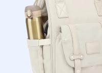 Bolsa de pañales,Mochila portabebés,Bolsa impermeable de almacenamiento,Bolsa de maternidad para viajes al aire libre,Productos para bebés,2 capas,Mochila de nylon gris - details 11