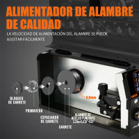 Máquina de Soldar Semi-Automática HZXVOGEN 3 EN 1 Inversor HVM200 Equipo de Soldadura Sin Gas - details 5