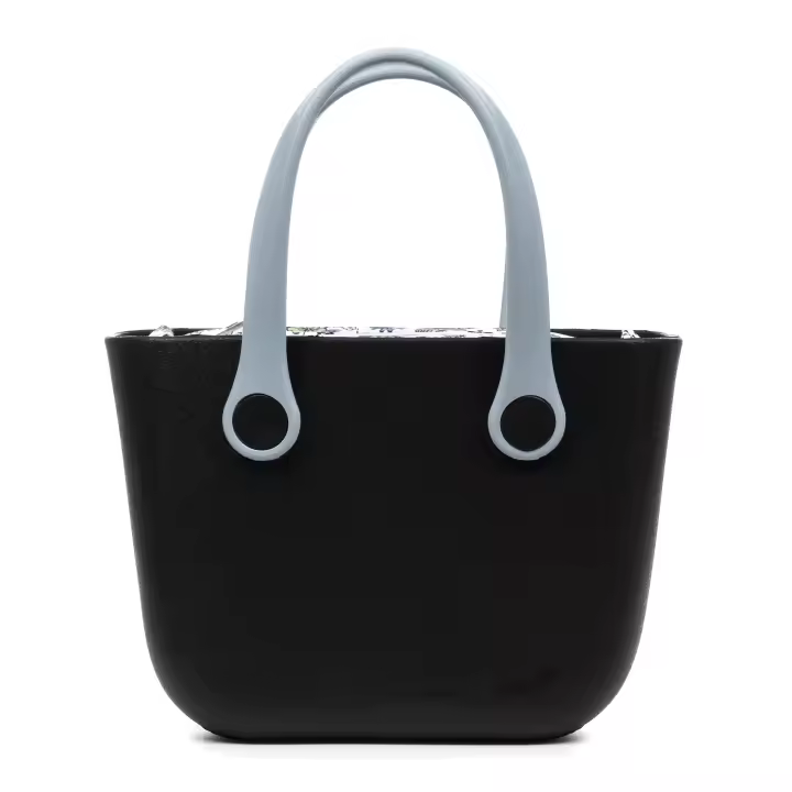 bolso de mano de goma EVA con bolso interior estampado. Asas y bolsa de relleno intercambiables. - 1