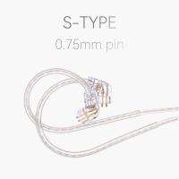 Cable de auriculares KZ Chapado en plata con micrófono, Cables de auriculares QKZ mejorados a2, Cable de 2 pines de auriculares de alta pureza de 3,55 MM - details 3