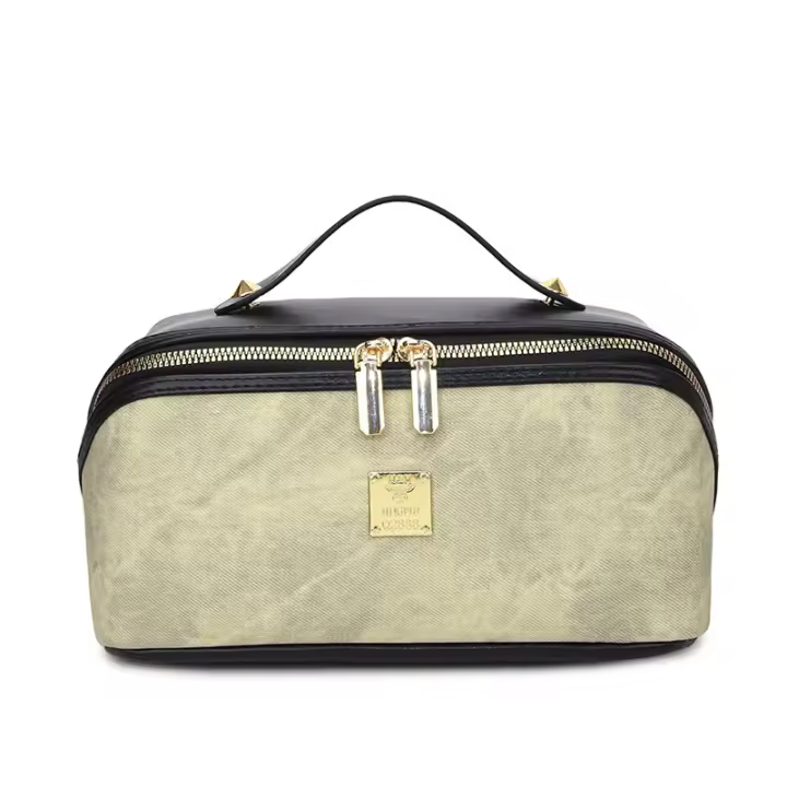 Bolsa de Maquillaje de Viaje Portátil de Alta Gama Multifuncional, Gran Capacidad, Nivel de Apareimiento Elevado, Bolsa de Higiene Personal - 1