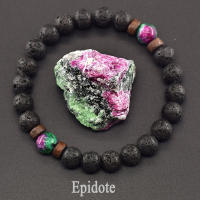 Pulsera de piedra de Lava para hombre, cuentas de piedra lunar de labradorita Natural, pulsera de Buda tibetano, pulsera difusora de aceite de Chakra, joyería para hombre - details 7