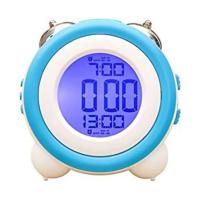 Bonito reloj despertador con luz nocturna, atenuación continua, Led, Digital, Control de programa inteligente para niños y niñas - details 5
