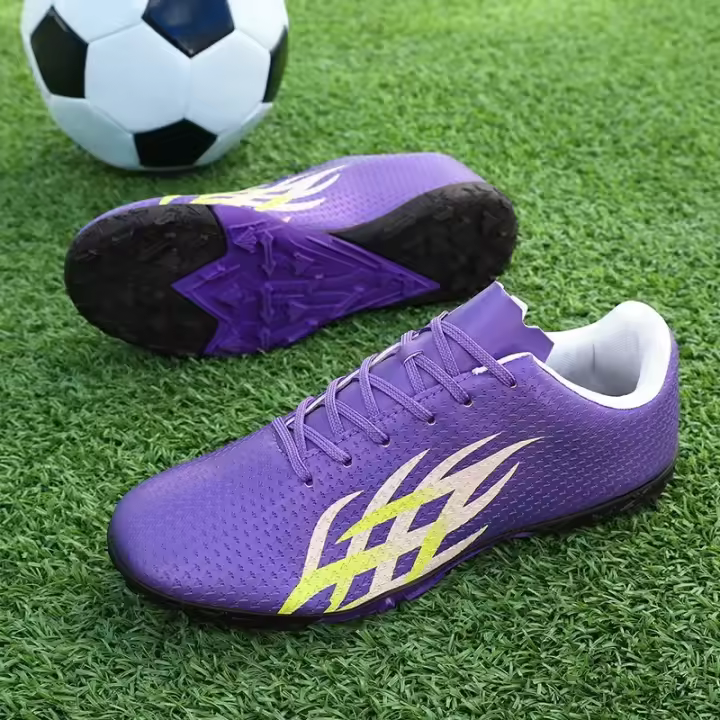 Zapatos de Fútbol de Cuero de Entrenamiento de Punto Corto Zapatillas de Fútbol para Jóvenes - 1