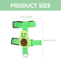 Juego de tirantes para mascotas pequeñas, conjunto de correas de conejo, erizo, aguacate, poliéster - details 0