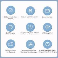 Inversor Solar Híbrido DATOUBOSS 11 kW 48 V, Soporte para Operación en Paralelo, Integración en la Fuente de Energía y Operación sin Batería, Carga Solar MPPT 150 A Electrónica de Accesorios de Almacenamiento de Energía - details 1