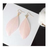 2018 nuevos pendientes de moda, cristales de plumas, sobreflujo, joyería personalizada al por mayor, distribución de regalos para mujeres - details 6