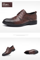 Primera capa de piel de oveja de los hombres de negocios casual zapatos de cuero formal zapatos de los hombres. - details 19