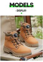 Botas de Trabajo de Seguridad Ligeras y Impermeables Punta de Acero Industrial Talla 48 - details 16