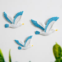 Estilo Mediterráneo resina gaviota pájaro pájaro pájaro marino decoración creativa Fondo pared colgante decoración del hogar Varios opcionales - details 9
