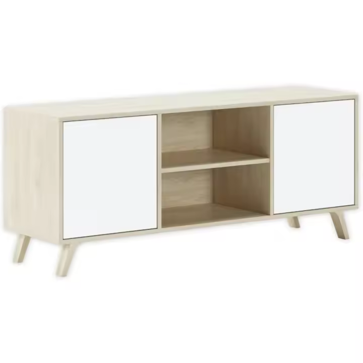 Mueble de Televisión para Sala de Estar 57 x 140 x 40 cm Adecuado para TV de 32/40/50/55/60" - 1