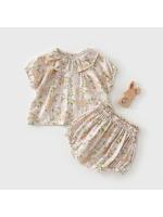 Traje de niñas bebé verano traje de gasa fina princesa bud pantalones traje ropa de bebé niña tesoro verano - details 2