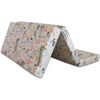 Colchón plegable viscoelástico con cierre y asa 120 x 190 x 10 cm con espuma D25 extra firme en loneta premium gris para furgonetas, viajes o invitados - details 14