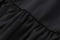 TRAFZA-Vestido corto informal para mujer, traje sin mangas con cuello redondo, lazo decorativo y cremallera, 4 colores, 2024 - details 19