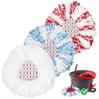 Recambio de fregona giratoria para Turbo 2 en 1, juego de cubo giratorio, paño de mopa de microfibra lavable para todo tipo de pisos, paquete de 3 - details 0