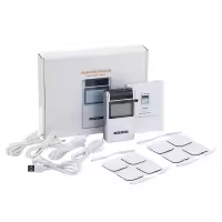 Estimulador muscular eléctrico TENS, fisioterapia, masajeador corporal de 4 canales, máquina para aliviar el dolor, Electroestimulador, 15 modos - details 9