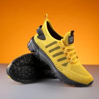 Zapatillas de deporte antideslizantes y transpirables para hombre: zapatillas informales y elegantes para actividades al aire libre de primavera/verano, jogging y entrenamiento en el parque - details 9