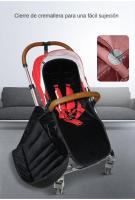 Saco de Dormir para Cochecito de Bebé Acolchado y Cálido, Protección Antiviento y Antifrío, Universal para Invierno - details 7