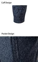 Chaqueta cálida de otoño e invierno para hombre, cárdigan de punto con capucha y chaqueta de algodón polar - details 13