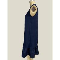 Svanco Vestido de verano para mujer, corte holgado, cuello en V, sin mangas, adecuado para ropa informal y de playa - details 8