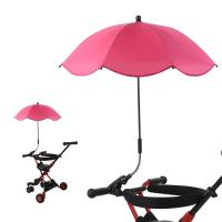 360 °   Paraguas plegable para cochecito de bebé, sombrilla ajustable, sombrilla para cochecito de bebé, protección solar UV para exteriores, toldo para cochecito de bebé - details 4