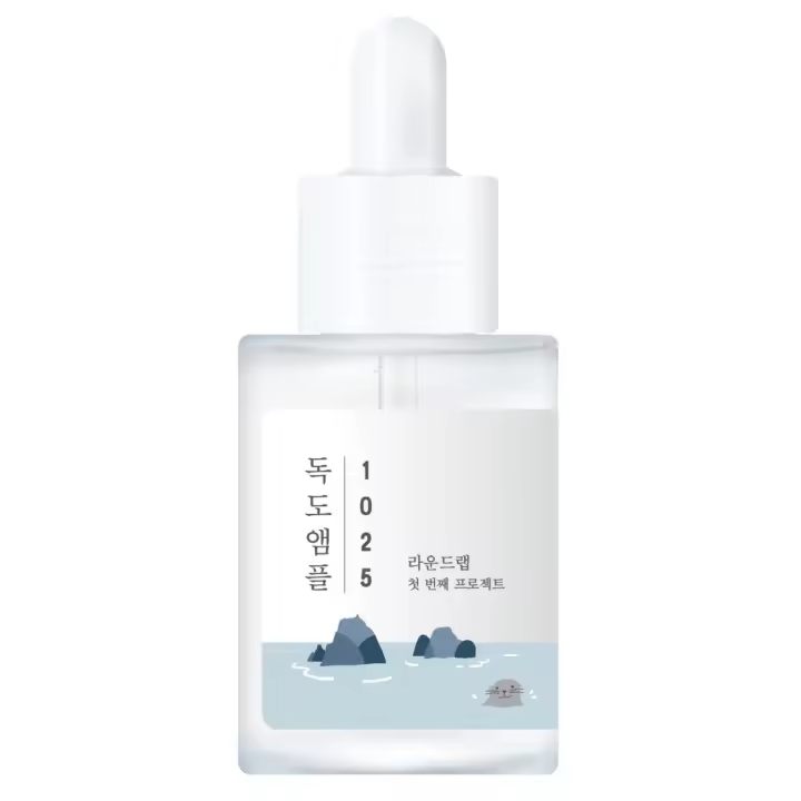 ROUND LAB 1025 Ampolla Dokdo (suero |   Hidratante, Calmante, Nutritivo instantáneo, Ácido hialurónico, Fórmula acuosa sin perfume - 1