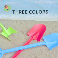 Pala de Playa de Madera para Niños Punta de Acero Inoxidable Plástico Engrosado - details 0