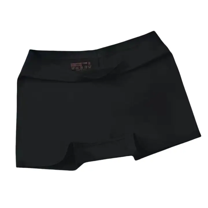 Pantalones de seguridad, bragas de seda helada de verano, bragas finas sin costuras de seda helada, lencería de cintura media, calzoncillos Boxer para mujer - 1